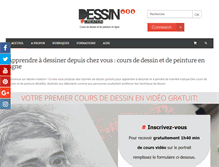 Tablet Screenshot of dessin-creation.com